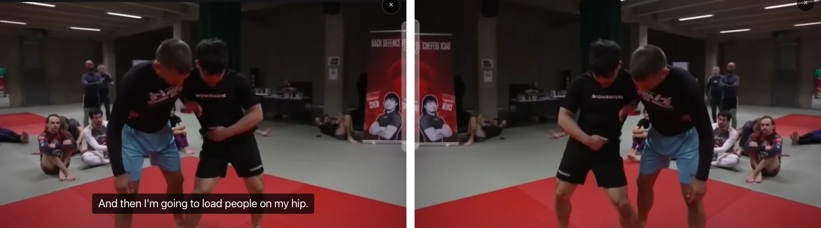 Left: the original. Right: the same video flipped with mirror playback